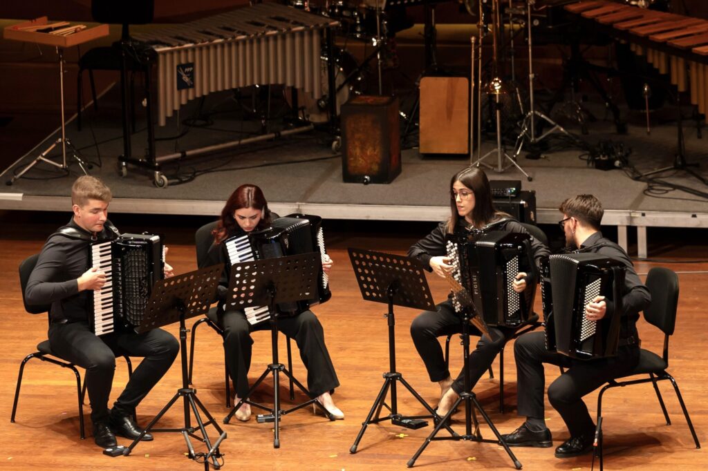 Firenzei Harmonika Kvartett fellépése a Kodály Központban